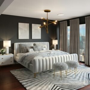 Modern bedroom interior design in Kenya